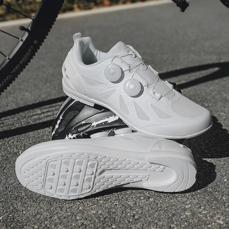 Men's Non-Locking Mountain Bike Shoes Without Cleats Road Bicycle RB Speed Non-Cleat Cycling Shoes Sneakers Flat Pedal MTB Women