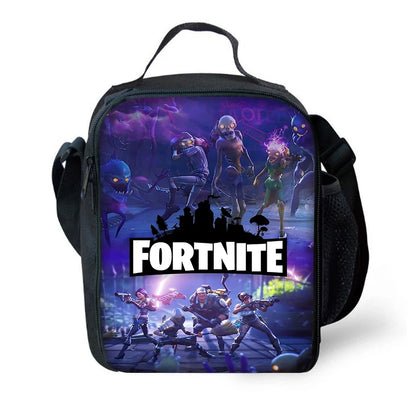Hot Game Child Insulated Large Fortnite Capacity Bag for Boy Girl Student Outdoor Picnic Reusable Thermal Cooler Lunch Box
