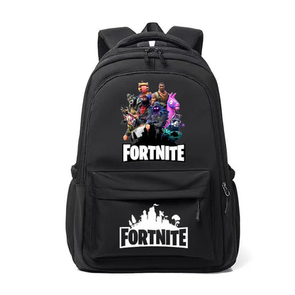 Fortnites Kids Backpack Portable Large Capacity Student Schoolbag Cartoon Printed Shoulder Bag School Supplies for Boys Gift