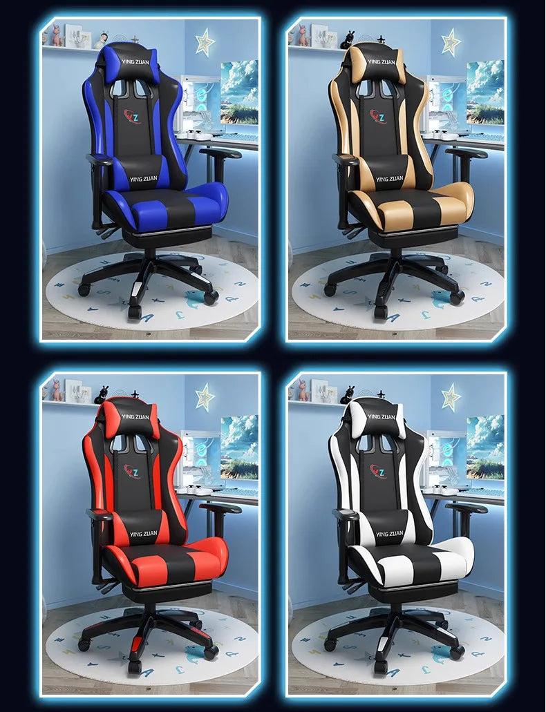 Gaming-Stuhl Computerstuhl Bequemer verstellbarer Sitz Game LIVE Studentenwohnheim Zuhause Ergonomie für langes Sitzen