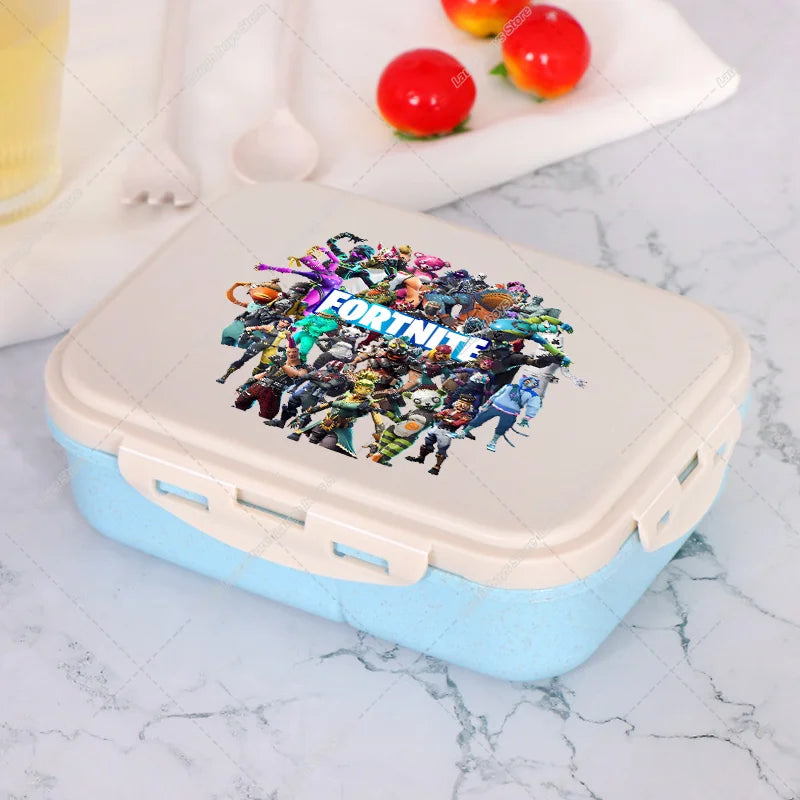 Fortnite Bento Lunch Box Anime Fortnite Food Storage Containers Kids School Picnic Lunchbox Office Dinner Case Gift 2025