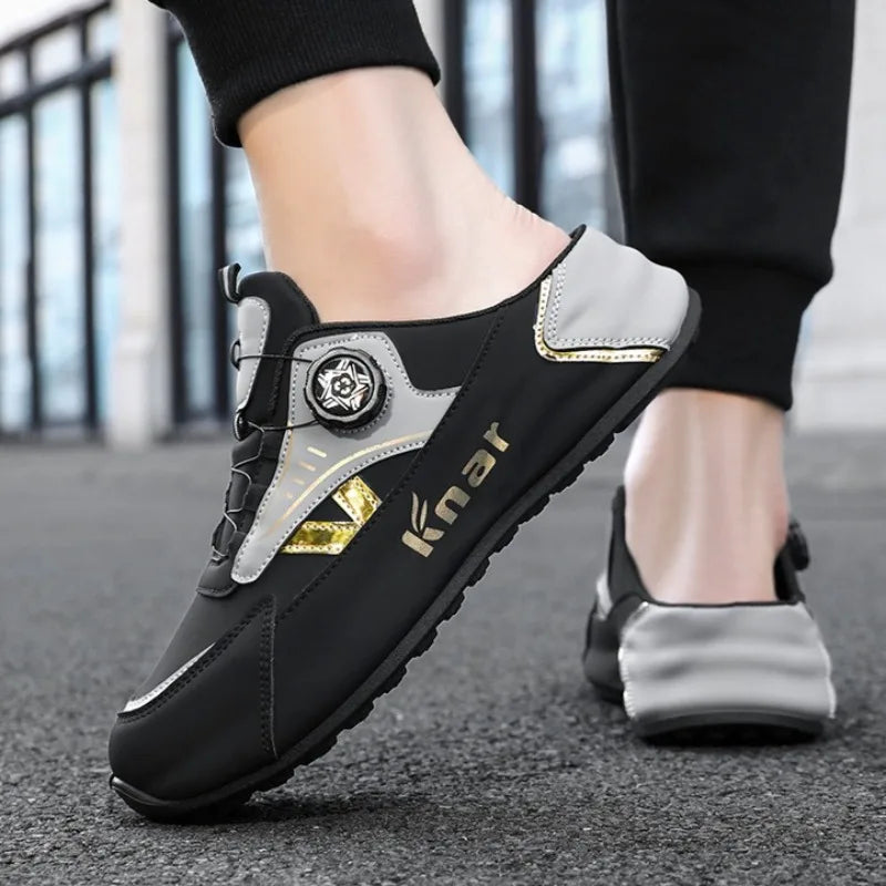 Platform-sneakers med åndbart, trendy mesh til sommeren, nye sports- og fritidssko til mænd i store størrelser 39-48