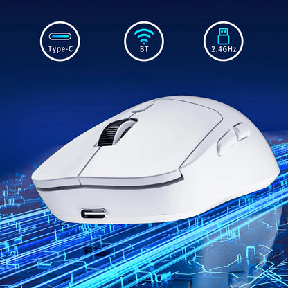 Gaming-Maus Bluetooth-Maus Wiederaufladbare Gamer-Maus Paw3395 Leichte ergonomische kabellose E-Sport-Maus