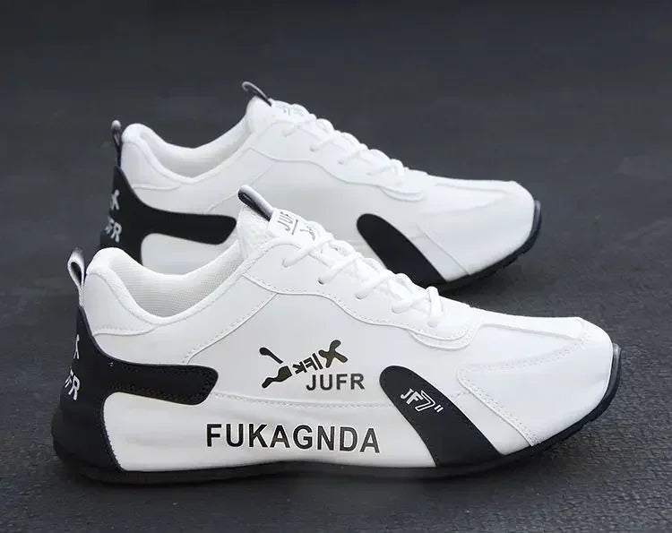 Sneakers da uomo in pelle PU impermeabili, scarpe sportive casual, scarpe da tennis leggere, traspiranti, piatte e antiscivolo, Zapatillas Hombre