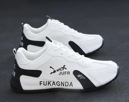 Sneakers da uomo in pelle PU impermeabili, scarpe sportive casual, scarpe da tennis leggere, traspiranti, piatte e antiscivolo, Zapatillas Hombre