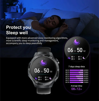 2025 GPS Smartwatch for Men  HD AMOLED Display, Bluetooth Calling, Heart Rate Monitor, GPS Motion Tracking & Waterproof Design