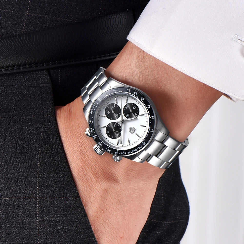 Rolls Timi Panda muški satovi – kvarcni kronograf, luksuzni model, safirno staklo s antirefleksivnim premazom, vodootporan, sportski stil