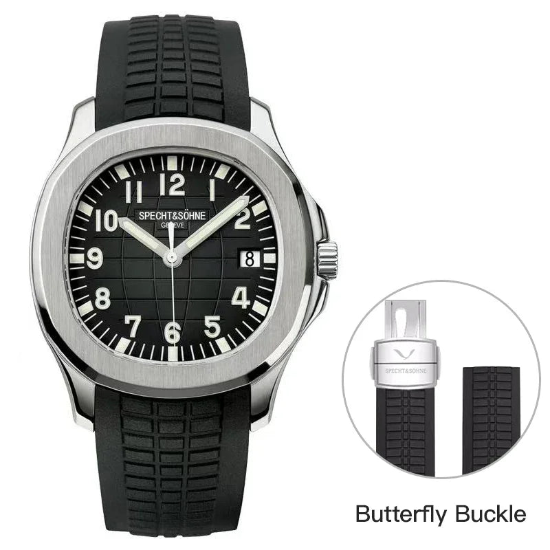 Specht&Sohne 40MM Men's Watches Mechanical Watch Japan Miyota 8215 Movt Rose Gold Stainless Steel Classic 5167 Watch Waterproof