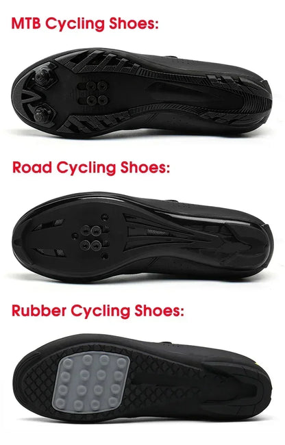 Professional New Sneakers Men Ultralight Double Buckle Cycling Shoes MTB Luminous Road Bike Shoes