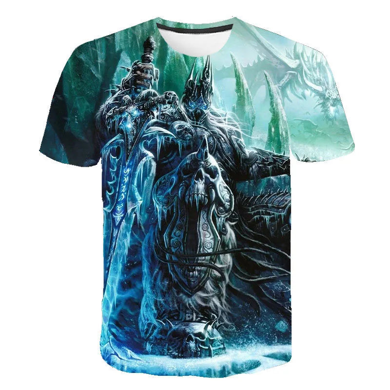 New Game World Of Warcraft 3D Printed T-shirt Men Women Fashion Streetwear O-Neck T Shirt Harajuku Oversized Tees Tops