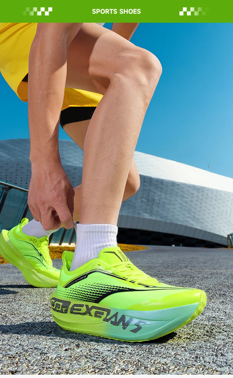 Maratonski tekaški čevlji za moške s karbonsko ploščo, za posebne športne aktivnosti, dihalni, lahki, udobni ženski športni čevlji Chunta