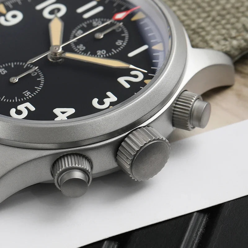 Militado VK61 VK67 Quarz-Chronographenuhr 39mm 316L-Edelstahlgehäuse 3 Zifferblätter wasserdicht 100M Multifunktions-Militäruhr