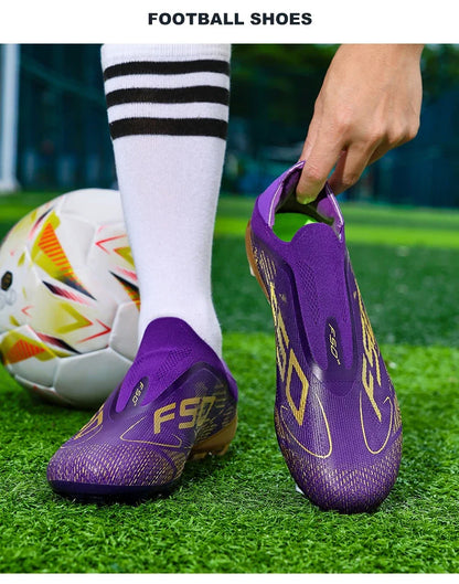 Moški nogometni čevlji Visokokakovostni nogometni čevlji Superge Za tekme V notranjih prostorih Protizdrsni Čevlji s špicami za travo Visoki čevlji za futsal Najbolje prodajani Čevlji za zunanjo uporabo