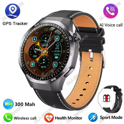 2025 GPS Smartwatch for Men  HD AMOLED Display, Bluetooth Calling, Heart Rate Monitor, GPS Motion Tracking & Waterproof Design