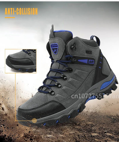 Couples Outdoor Hiking Shoes Comfortable Wear-Resistant Camping Climbing Mountain Shoes Breathable Sports Shoes Camping Boots