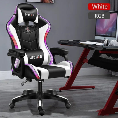 Ergonomic swivel chair Massage Recliner gamer chairs High quality gaming chair RGB light office chair gamer computer