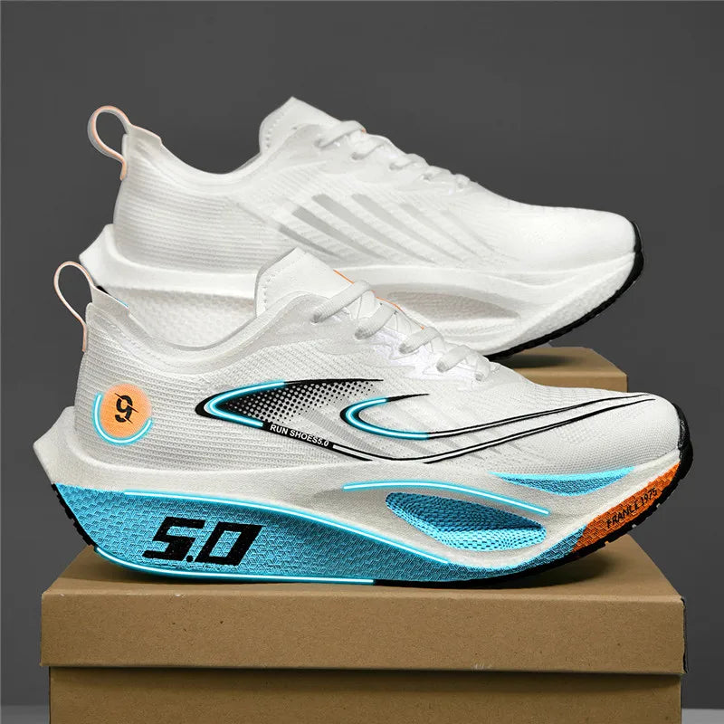 FourSeasons herensportschoenen CarbonPlate hardloopschoen, ademende marathon- en wedstrijdschoenen, comfortabele atletiek- en trainingsschoenen, wandelschoenen