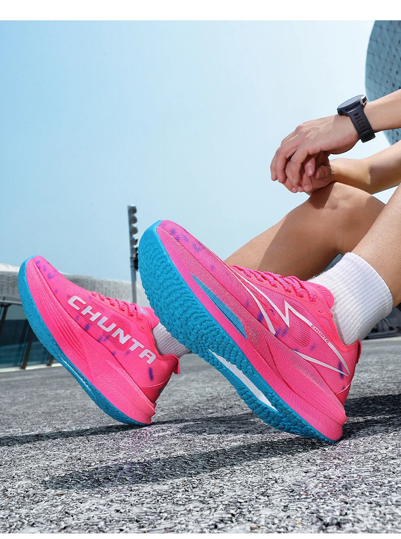 Zapatillas de running con placa de carbono, especiales para maratón, deportivas para hombre, transpirables, ligeras, cómodas y de ocio para mujer.