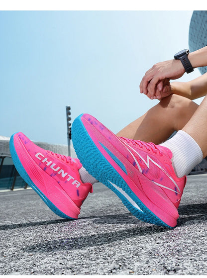 Zapatillas de running con placa de carbono, especiales para maratón, deportivas para hombre, transpirables, ligeras, cómodas y de ocio para mujer.