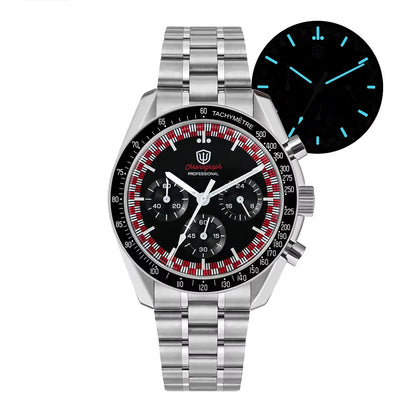 Watchdives New Wd1863 Quartz Men's Watch VK63 Chronograph Bubble Sapphire Waterproof 39Mm Steel Top Brand Luxury Business Watch