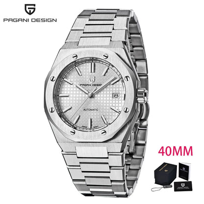 PAGANI DESIGN MIYOTA 8215 Men Automatic Mechanical Watches 40MM Sapphire Stainless Steel Waterproof Luminous Wrist Watch
