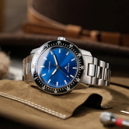 MILITADO ML25 VH31 Sweep Second Quartz Watch Men Swiss Ronda 515 Movement 200m Sapphire Crystal Ceramic Bezel 316L Steel Watches
