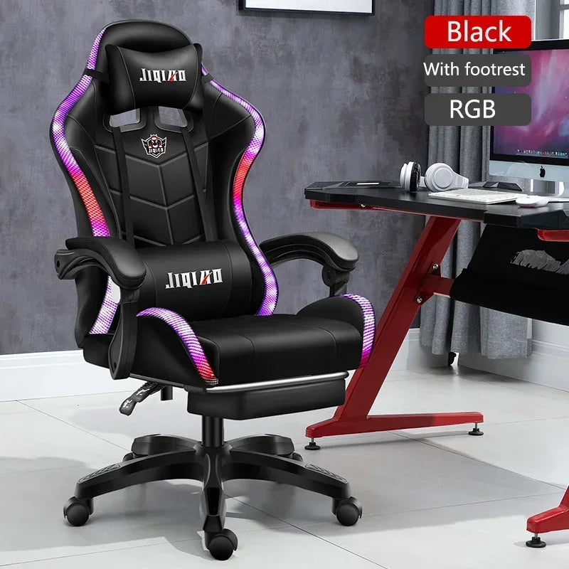 High quality gaming chair RGB light office chair gamer computer Ergonomic swivel chair Massage Recliner New gamer chairs