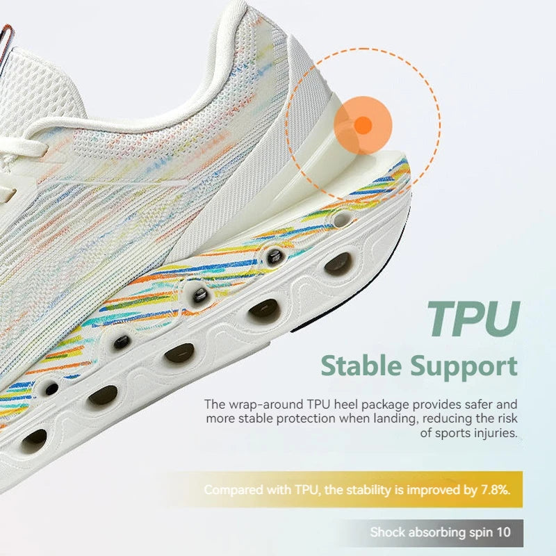 Xtep Reactive Coil 11.0 running shoes for men, summer sports shoes, shock absorption rebound soft sneakers 976219110026