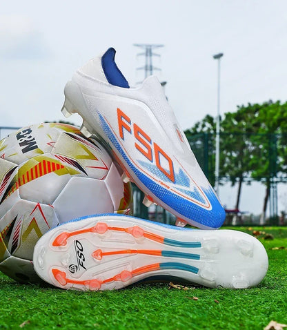 New Men Soccer Shoes Match Football Boots Non-Slip Boys High-quality Outdoor Sneakers Grass Cleats Hot-selling High-top Light