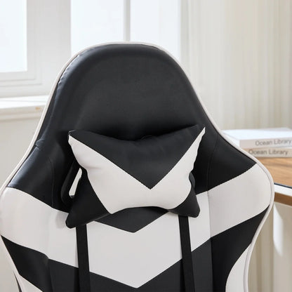 Ergonomic Gaming Chair 360° Reclining Office Chair with Footrest, Adjustable Height Racing Chair with Lumbar Support and Headrest