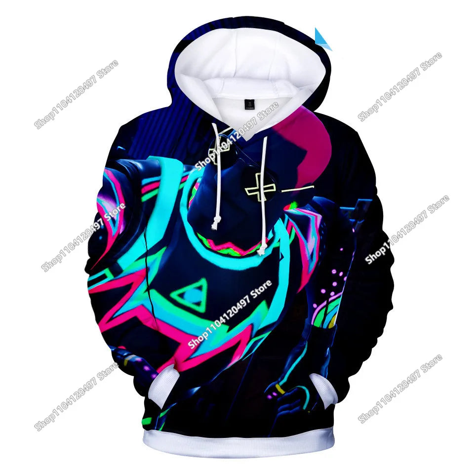 Fortnite Cosplay Sweatshirt Game 3D Printed Unisex Hoodie Casual Coat Anime Peripheral Kawaii Jacket Children Clothing Gifts