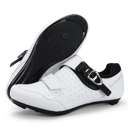 Pantofi de mountain bike pentru bărbați, pantofi de ciclism cu cataramă rapidă, compatibili cu pedalele cu sistem SPD, pentru interior și exterior, pantofi MTB pentru femei