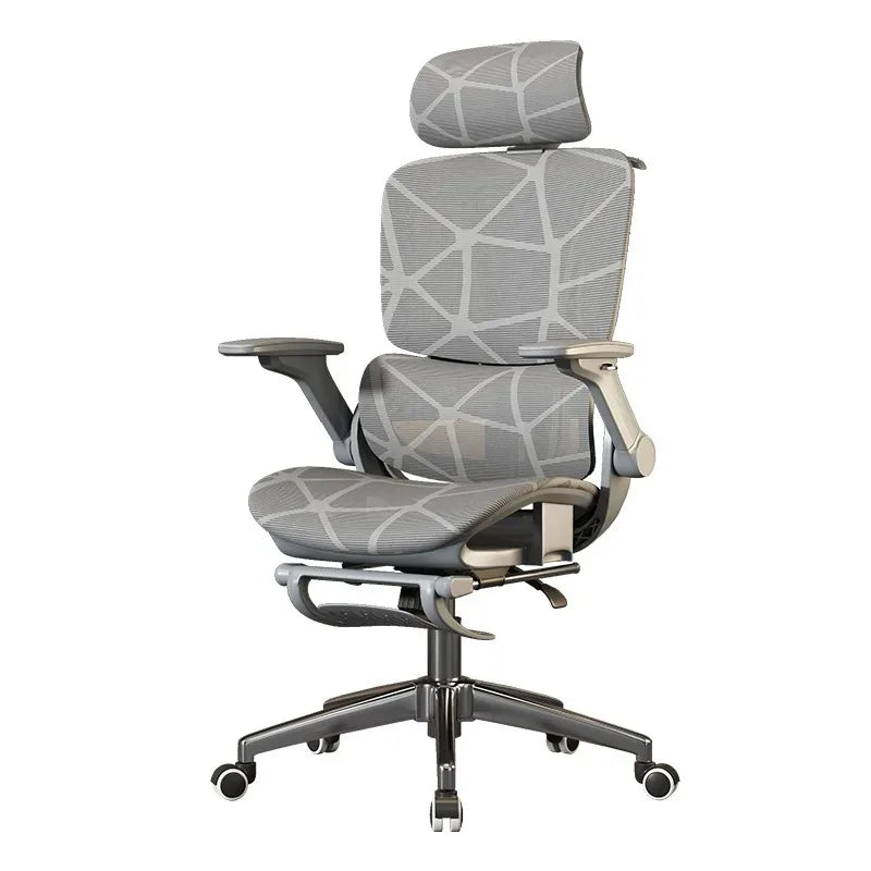 Air Titan kontor- og gamingstol i fuld mesh med ergonomisk lændestøtte i tre zoner til computer- og skrivebordsbrug for studerende, med ventilerende design