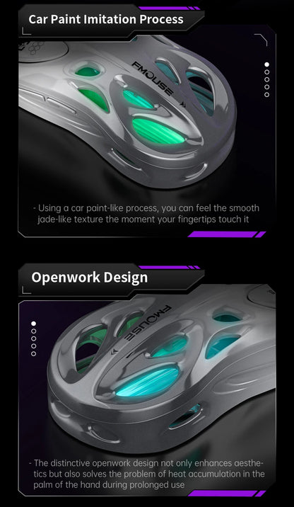 Kabellose 2.4G Tri-Mode RGB Gaming-Maus mit leichtem Hohl-Design, Chroma-Beleuchtung, kabelgebunden, Bluetooth, E-Sports-Maus-Controller