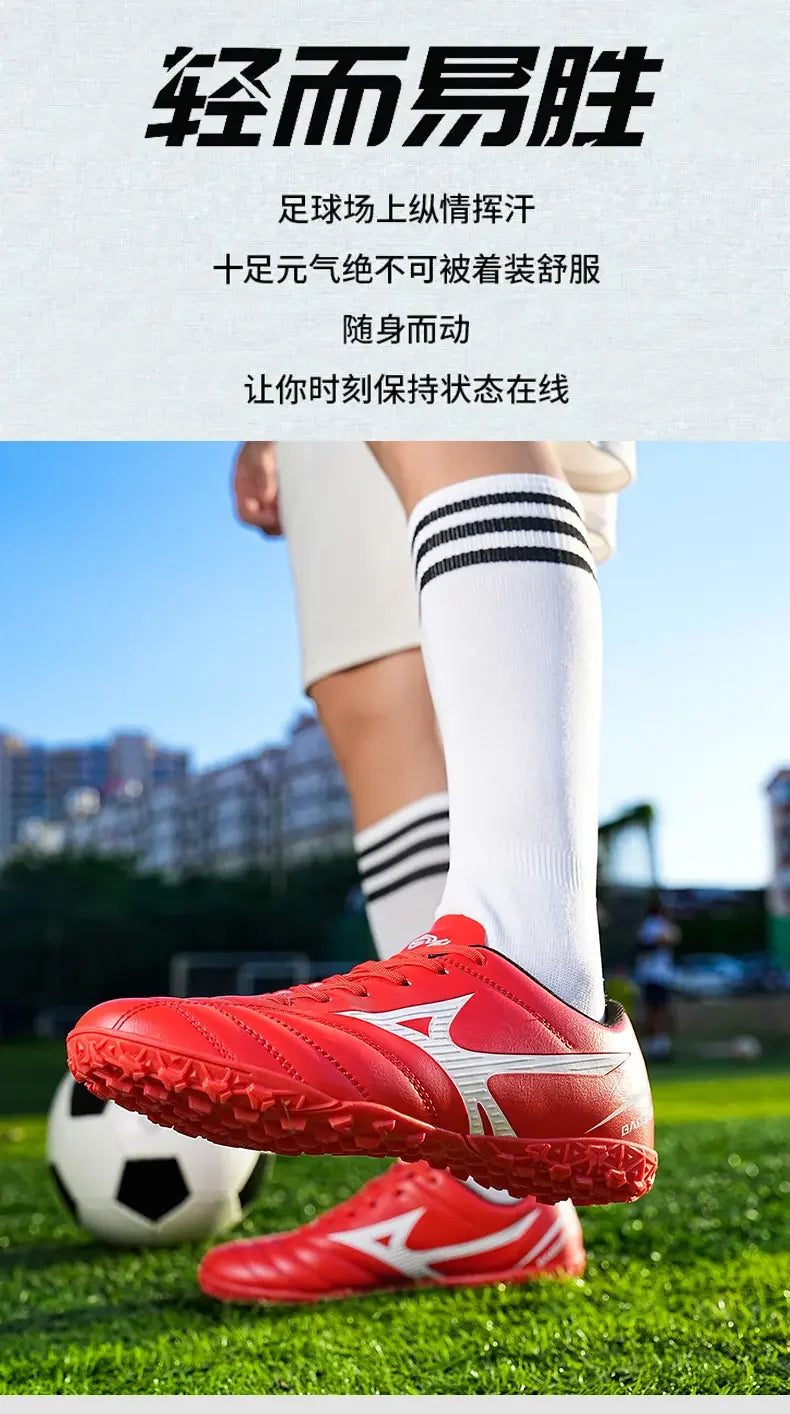 Scarpe da calcio con pulsanti principali e tacchetti lunghi spezzati - Scarpe da calcio per sport all'aperto