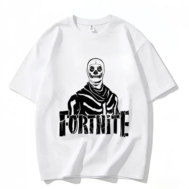 Fortnite Crew Neck T-Shirt Unisex Adult Game Dance Fashion New Pure Cotton Short Sleeve Tops Perfect for Casual Wear Vacations