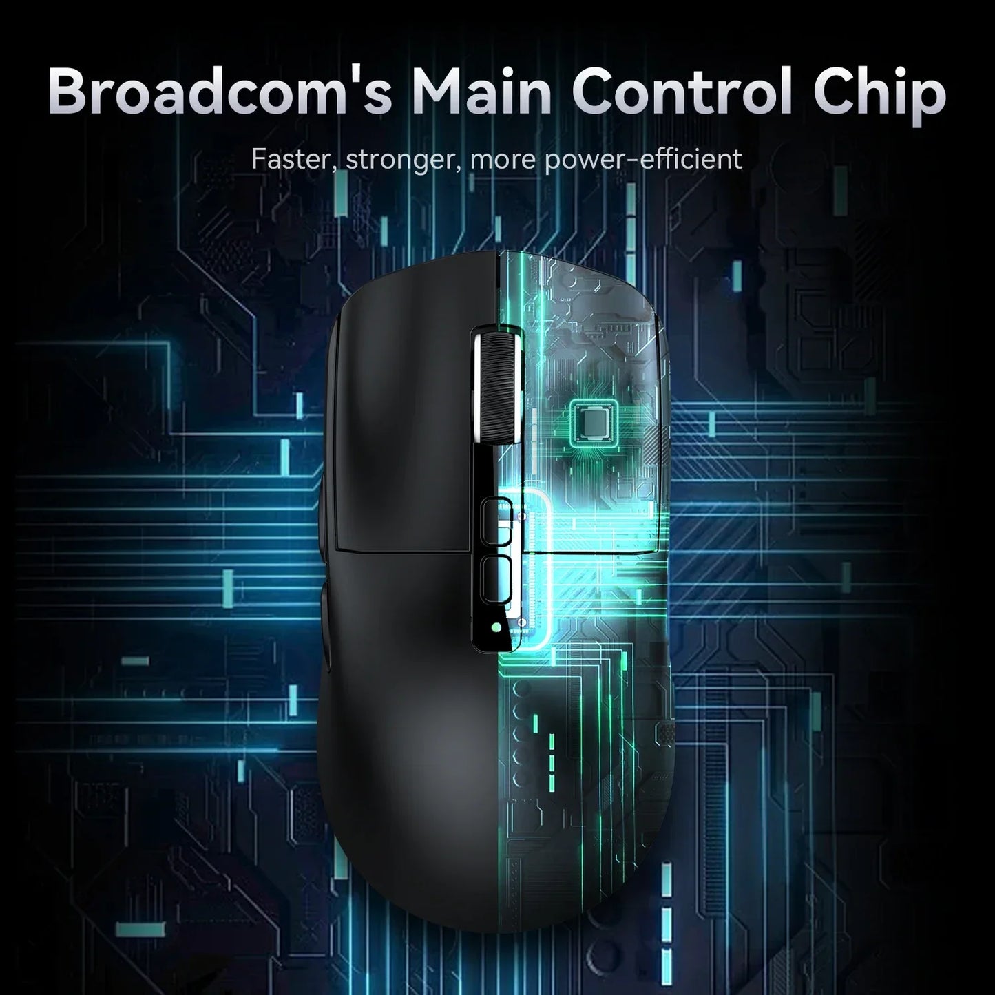 Attack Shark X6 Lightweight Wireless Gaming Mouse with 3 Mode Up to 26K DPI RGB Backlight Charging Base for Laptop Deskbtop