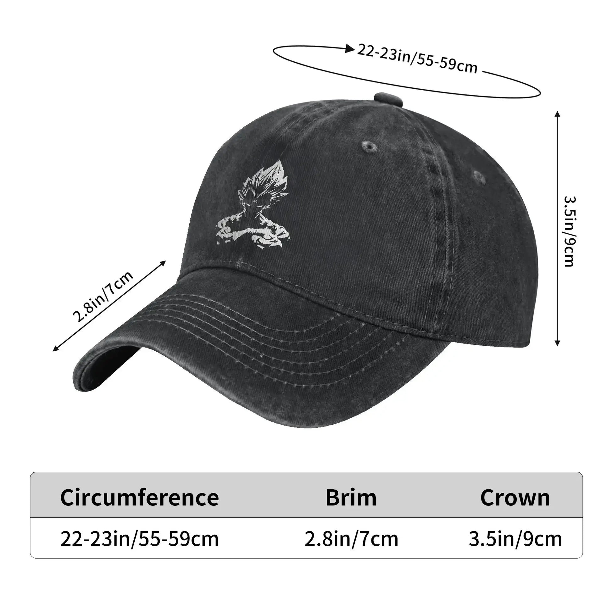 Dragon Ball Z Goku DBZ Unisex Style Baseball Caps Saiyan Distressed Denim Hats Cap Retro Workouts Unstructured Soft Snapback Cap, Produit gaming premium Fraquane, produits de luxe, nouvelle génération, équipement gamer