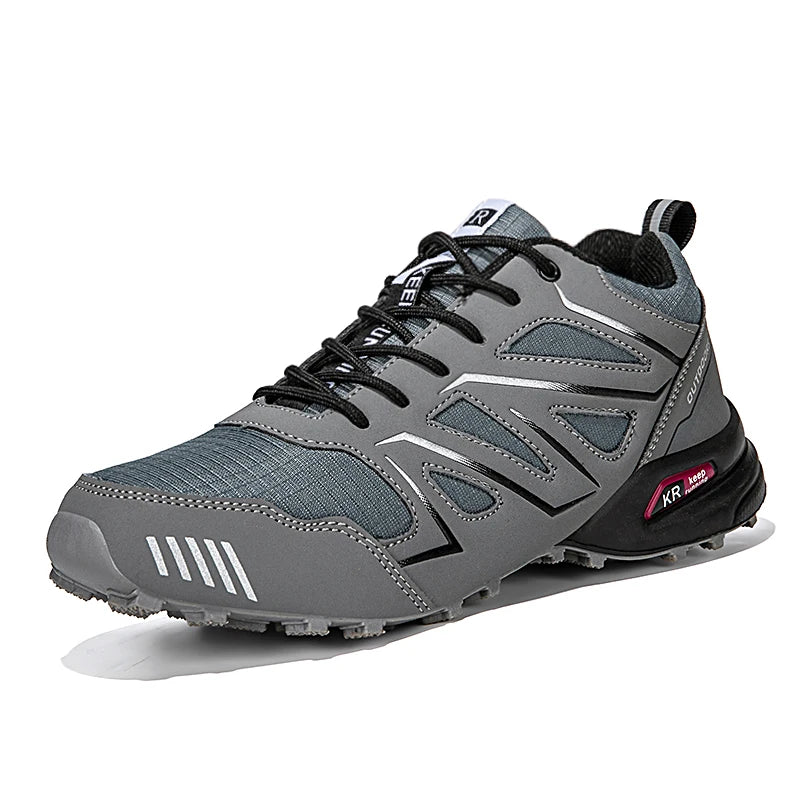 Men's Hiking Shoes Waterproof All-Terrain Outdoor Sneakers Non-Slip for Trekking Camping Tactical Training Outdoor Cycling