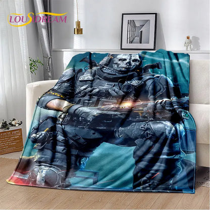 3D COD,Call of Duty Game Gamer Soft Plush Blanket,Flannel Blanket Throw Blanket for Living Room Bedroom Beds Sofa Office Cover