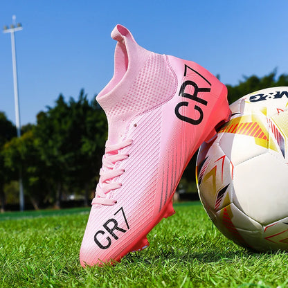 Nouvelles chaussures de football pour hommes, chaussures de soccer de haute qualité, crampons, chaussures de futsal professionnelles pour femmes, vente chaude, baskets unisexes ultra-légères TF/FG