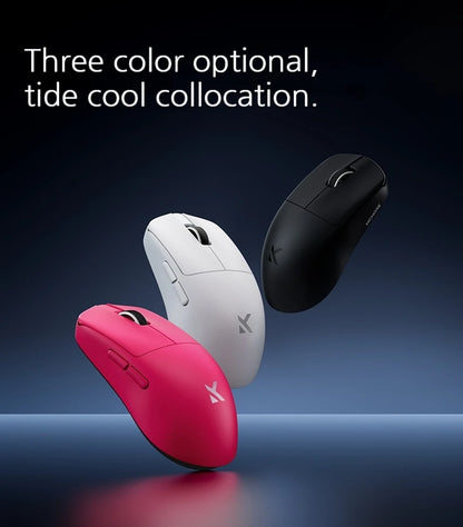 MCHOSE L7 Ultra+ Medium Large håndmus til gaming, e-sport, PAW3950, trådløs med tre tilstande, let kontormus med dual-drive til computer