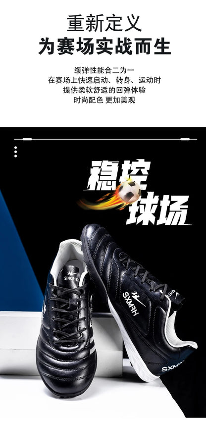 Double Star Men's Genuine TF Turf Soccer Shoes, for Primary School Students, Teenagers, Adults & Kids, Professional Training and Match