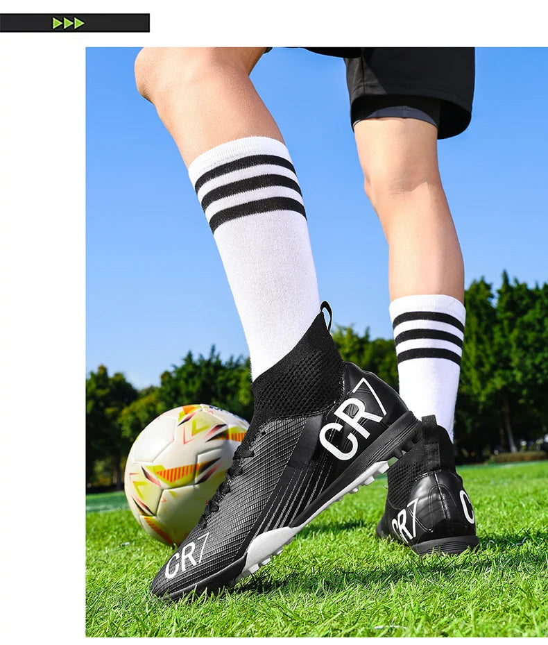 Moški nogometni čevlji Profesionalni futsal Visokokakovostni nogometni čevlji Špikasti čevlji Ženski Unisex Ultralahki TF/FG superge