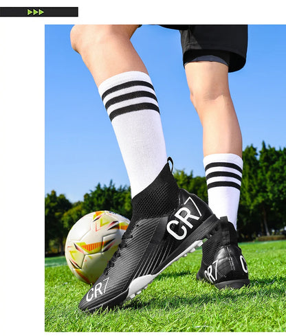 Moški nogometni čevlji Profesionalni futsal Visokokakovostni nogometni čevlji Špikasti čevlji Ženski Unisex Ultralahki TF/FG superge