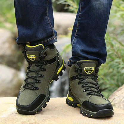 Couples Outdoor Hiking Shoes Comfortable Wear-Resistant Camping Climbing Mountain Shoes Breathable Sports Shoes Camping Boots