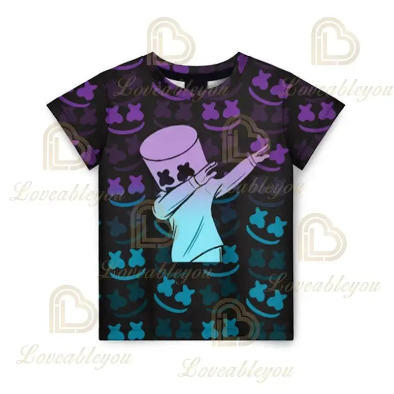 Battle Royale 3D Fortnite T-shirt Tees Men and Women Boys Girls Victory Cartoon Tops Teen Clothes Kids Hero Game Tees Tops