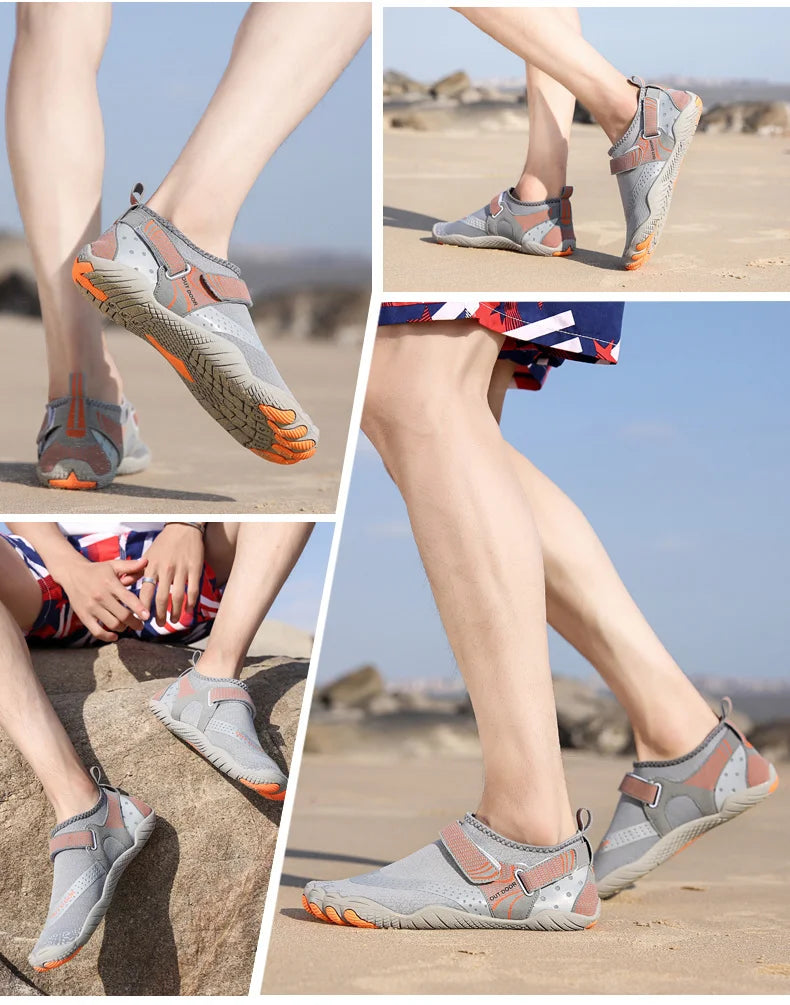 Uomo Donna Scarpe da acqua Scarpe acquatiche Scarpe drenanti Sport da spiaggia Sandali da nuoto Asciugatura rapida Canottaggio A piedi nudi Immersioni Pesca Surf Sneakers