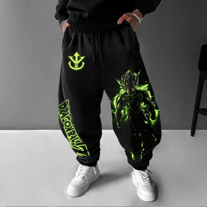 Pantalones deportivos Dragon Ball para hombre Broly primavera, otoño e invierno, anime japonés, jogger Y2K Harajuku de algodón