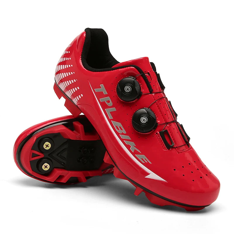New Men’s and Women’s Bicycle Shoes Outdoor Cycling Shoes with Three Functional Soles Professional Training Shoes
